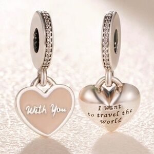 Pandora Silver Travel Together Forever with you Dangle Charm